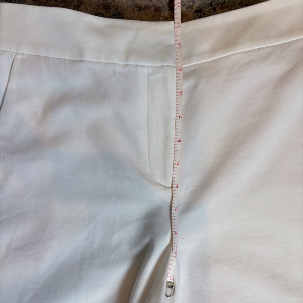 LOFT White Cropped Wide-Leg Trousers High Rise Size 6 EUC - Picture 8 of 10